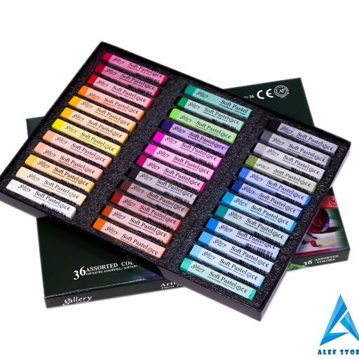 پاستل گچی 36 رنگ  مدل Gallery